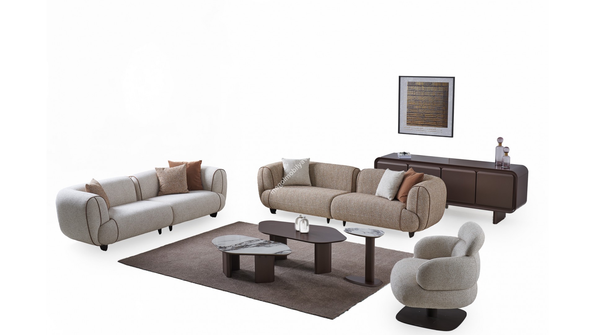 inegöl mobilya Titan Koltuk Takımı 4+3+1 